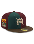 CrownMinded X Mexico Maroon Green Pinwheel Sunrise Over Chichén Itzá SP 59Fifty Fitted
