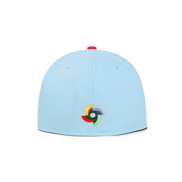 Mexico World Baseball Classic Mexican Flag SP Doscientos Blue Pink 2 Tone 59Fifty Fitted