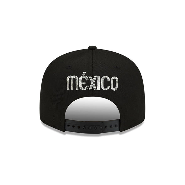 Mexico World Baseball Classic Black On White 9Fifty Snapback