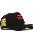 CrownMinded X Mexico Sunrise Over Chichén Itzá SP SP Black 9Forty A-Frame Snapback