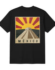 Mexico Sunrise Over Chichén Itzá Graphic Tee – Black