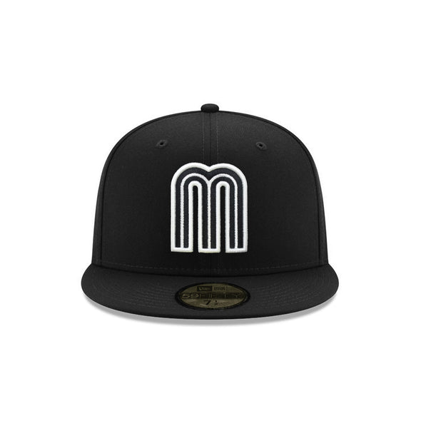 Mexico World Baseball Classic Black On White 59Fifty Fitted