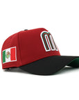 Mexico World Baseball Classic Red Black 2 Tone Mexican Flag SP 9Forty A-Frame Snapback