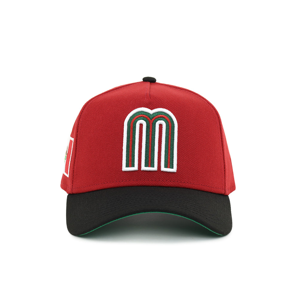 Mexico World Baseball Classic Red Black 2 Tone Mexican Flag SP 9Forty ...