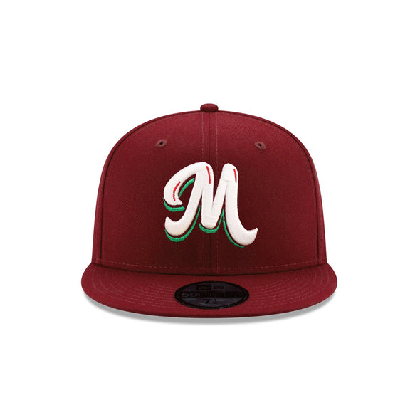 New Era Mexico Serie Del Caribe M Mexican Flag SP Cardinal Red 59Fifty Fitted