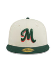 New Era Mexico Serie Del Caribe M Mexican Flag SP Chrome Green 2 Tone 59Fifty Fitted