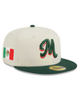 New Era Mexico Serie Del Caribe M Mexican Flag SP Chrome Green 2 Tone 59Fifty Fitted