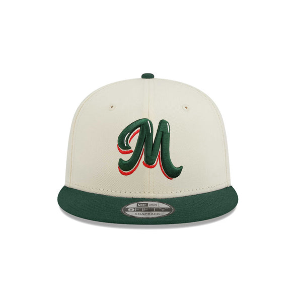 New Era Mexico Serie Del Caribe M Chrome Green 2 Tone 9Fifty Snapback