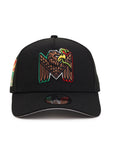 CrownMinded X Mexico Feathered Eagle Sunrise Over Chichén Itzá SP Black 9Forty A-Frame Snapback