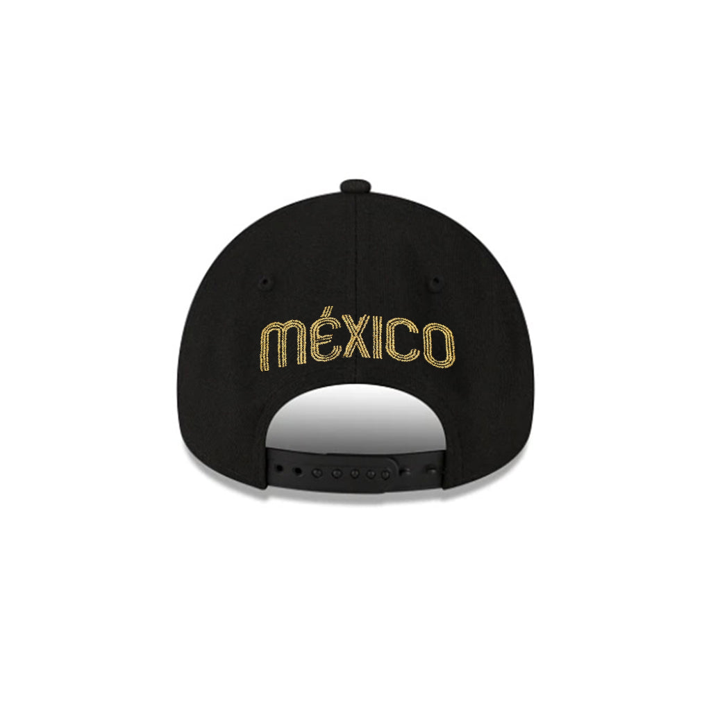 Mexico Black Gold Eagle Mexico Flag SP 9Forty A-Frame Snapback