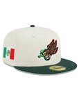 CrownMinded X Mexico Chrome Green Soccer Eagle Mexico Flag SP 59Fifty Fitted