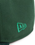 CrownMinded X Mexico Green Corduroy Quetzalcōātl Block Feathered Serpent Mexico Flag SP 59Fifty Fitted
