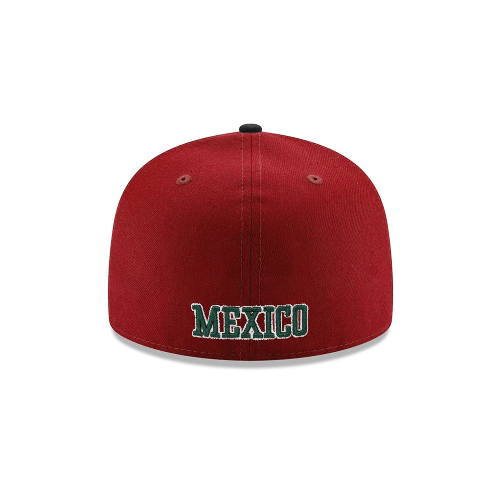 Mexico World Baseball Classic Mexican Flag SP Red Black 2 Tone 59Fifty Fitted