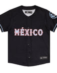 CrownMinded Mexico Mayan Heritage Black Alternate Baseball Jersey