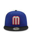 Mexico Royal Black 2 Tone WBC Mexico Flag SP 9Fifty Snapback