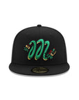 CrownMinded X Mexico Quetzalcōātl Feathered Serpent Sunrise Over Chichén Itzá SP Black 59Fifty Fitted