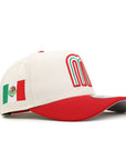 Mexico World Baseball Classic Chrome Red Mexico Flag SP 9Forty A-Frame Snapback