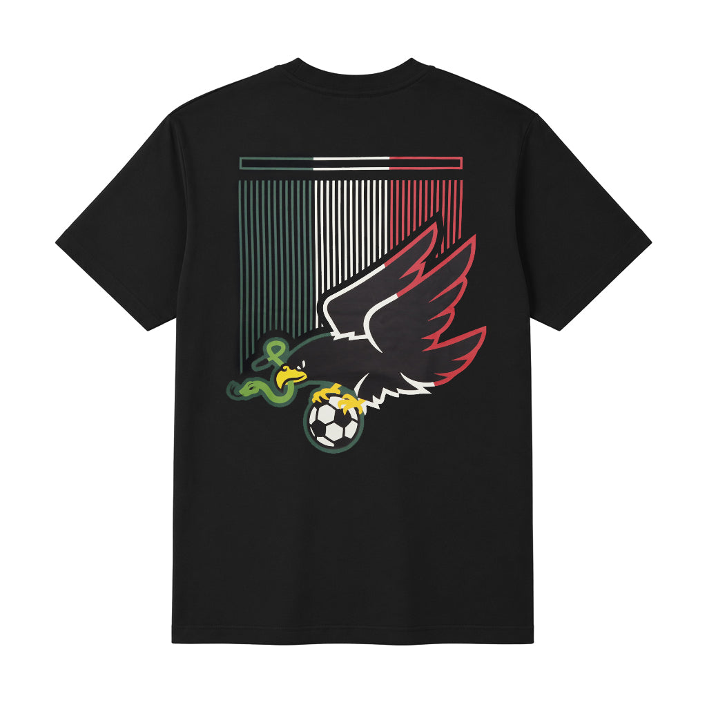 Mexico Eagle Graphic Tee – Black