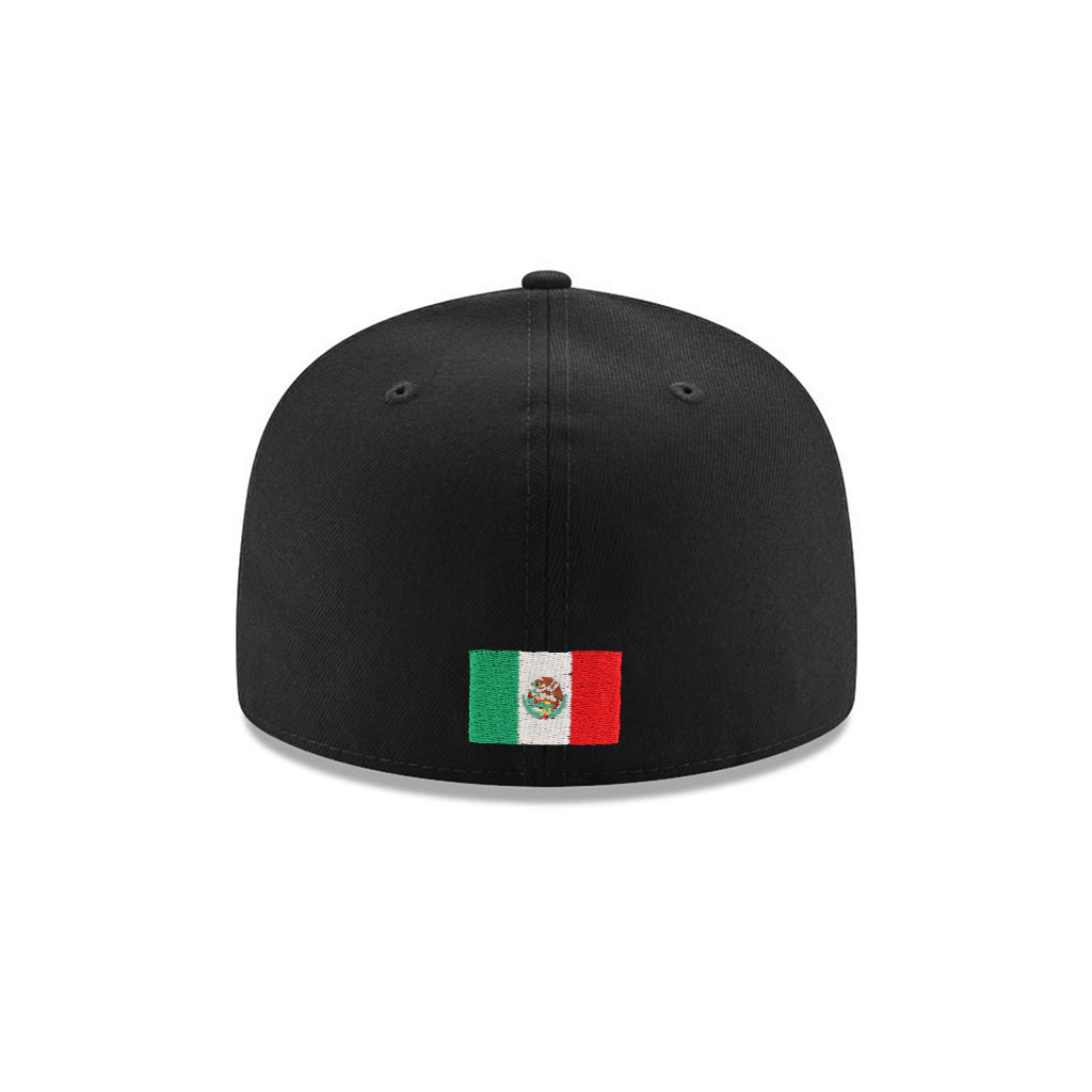 CrownMinded X Mexico Quetzalcōātl Block Feathered Serpent Mexico Flag SP Black 59Fifty Fitted