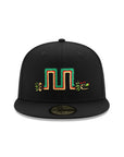 CrownMinded X Mexico Quetzalcōātl Block Feathered Serpent Mexico Flag SP Black 59Fifty Fitted