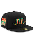 CrownMinded X Mexico Quetzalcōātl Block Feathered Serpent Mexico Flag SP Black 59Fifty Fitted