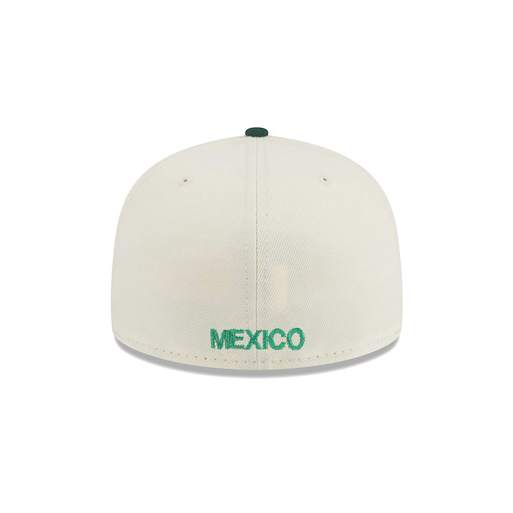 CrownMinded X Mexico Chrome Green Feathered Eagle Mexico Flag SP 59Fifty Fitted