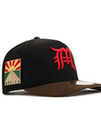 CrownMinded X Mexico Black Brown Sunrise Over Chichén Itzá SP 9Fifty A-Frame Snapback