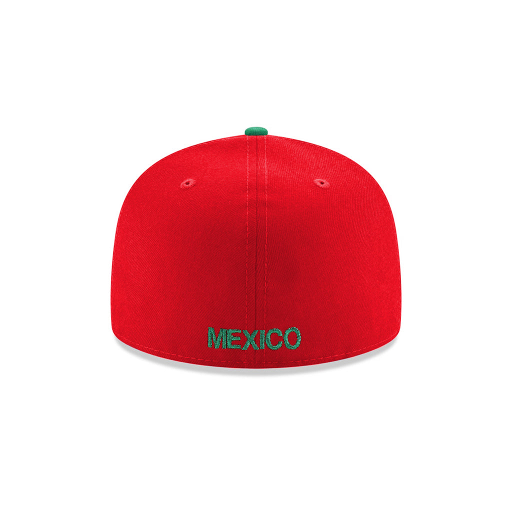 CrownMinded X Mexico Quetzalcōātl Feathered Serpent Mexico Flag SP Red Green 59Fifty Fitted