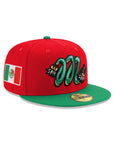 CrownMinded X Mexico Quetzalcōātl Feathered Serpent Mexico Flag SP Red Green 59Fifty Fitted