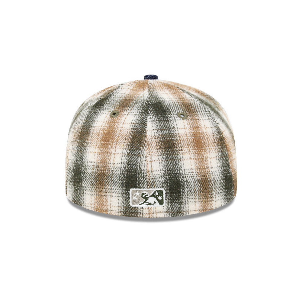 Gwinnett Stripers Green Plaid Denim 2 Tone Hook SP MiLB 59Fifty Fitted