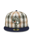 Gwinnett Stripers Green Plaid Denim 2 Tone Hook SP MiLB 59Fifty Fitted