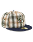 Gwinnett Stripers Green Plaid Denim 2 Tone Hook SP MiLB 59Fifty Fitted