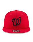 Washington Nationals Scarlet Red on Black 9Fifty Snapback
