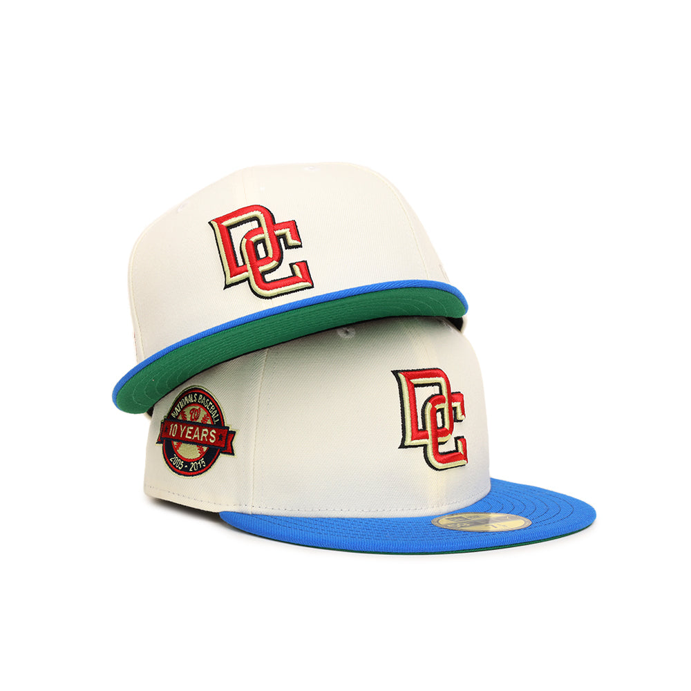 Washington Nationals Chrome Sapphire 2 Tone 10th Anniversary SP 59Fifty Fitted