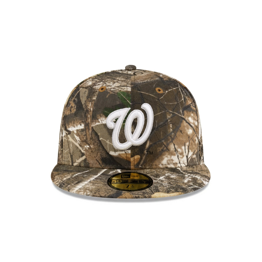 Washington Nationals Real Tree On White 59Fifty Fitted