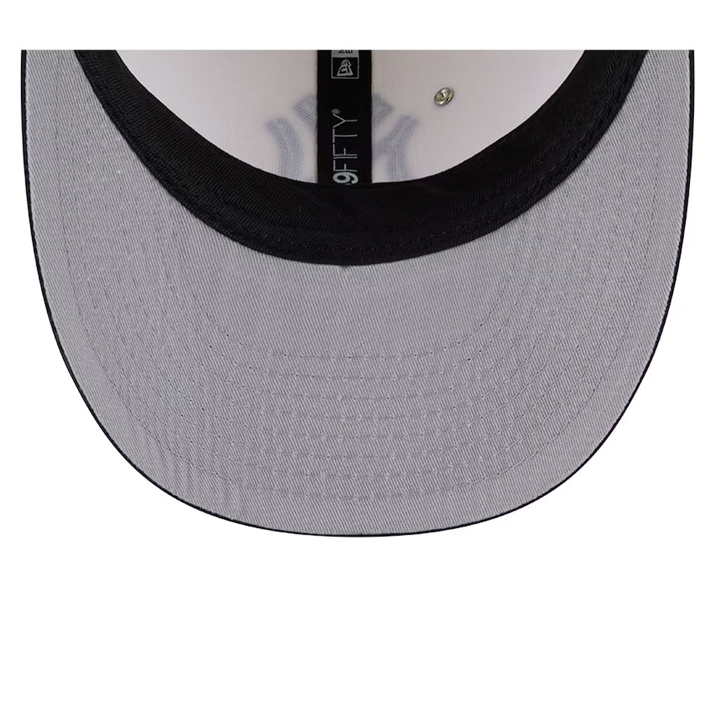 New York Yankees Chrome Navy Pearl Stud Pre-Curved 59Fifty Fitted