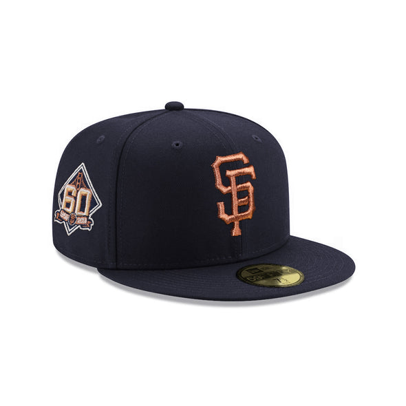 San Francisco Giants Navy Copper 60th Anniversary SP 59Fifty Fitted