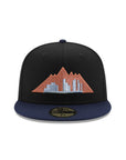 Denver Nuggets Black Blue Mile High City SP 59Fifty Fitted