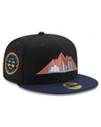 Denver Nuggets Black Blue Mile High City SP 59Fifty Fitted