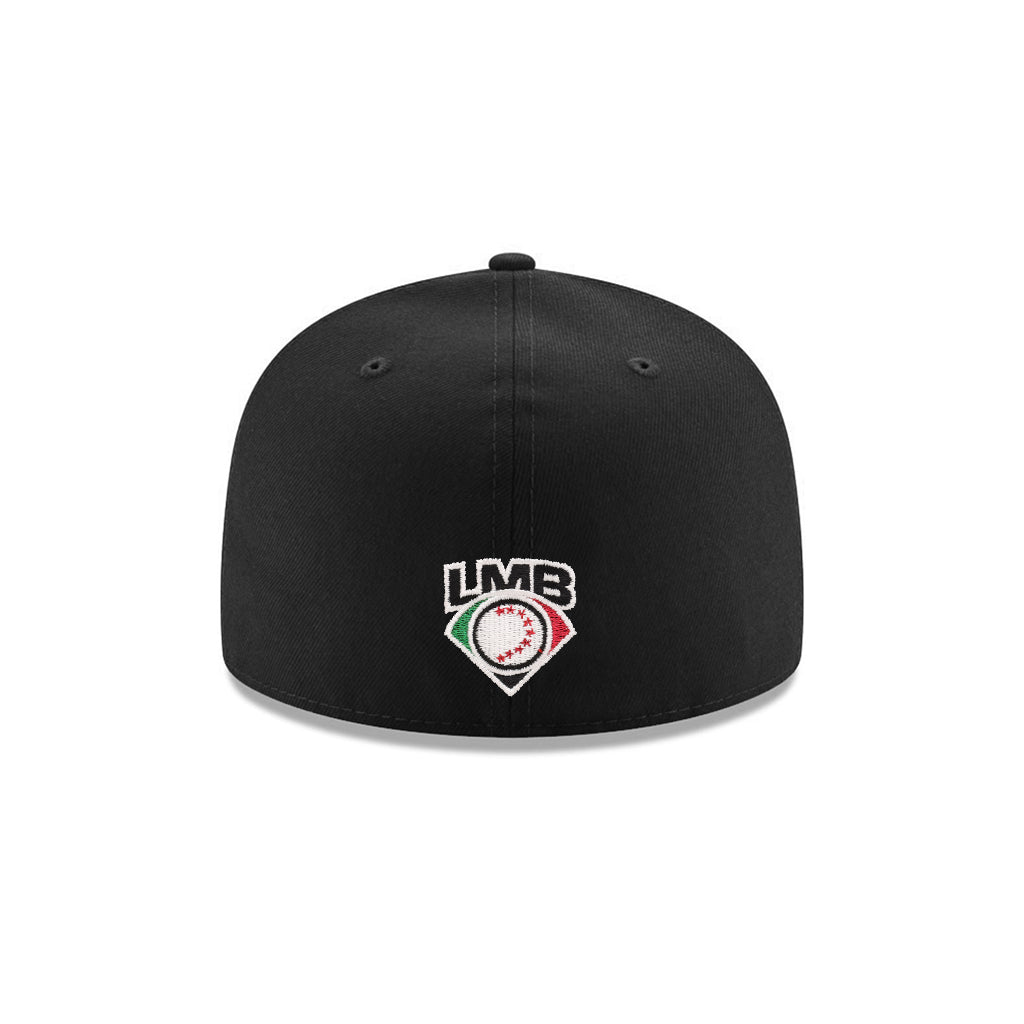 Guerreros De Oaxaca Club De Beisbol Black Metallic Silver Mexico Flag SP 59Fifty Fitted