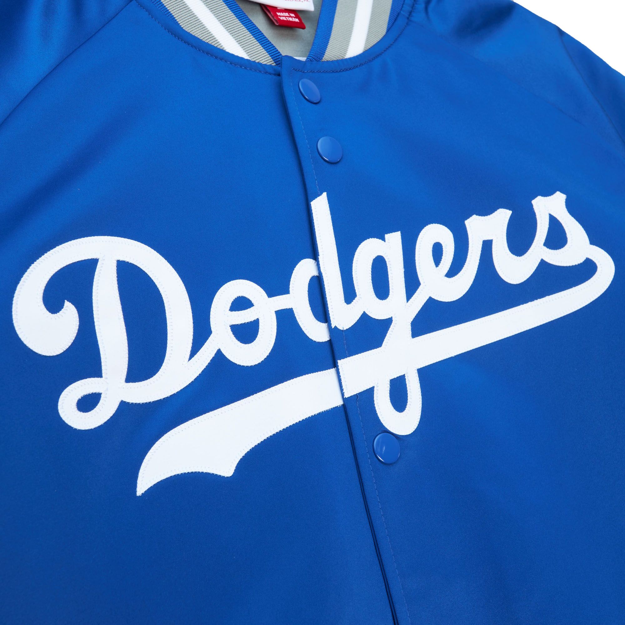 Mitchell &amp; Ness Los Angeles Dodgers Double Clutch Lightweight Satin Jacket