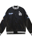 Mitchell & Ness Los Angeles Dodgers City Collection Lightweight Black Satin Jacket