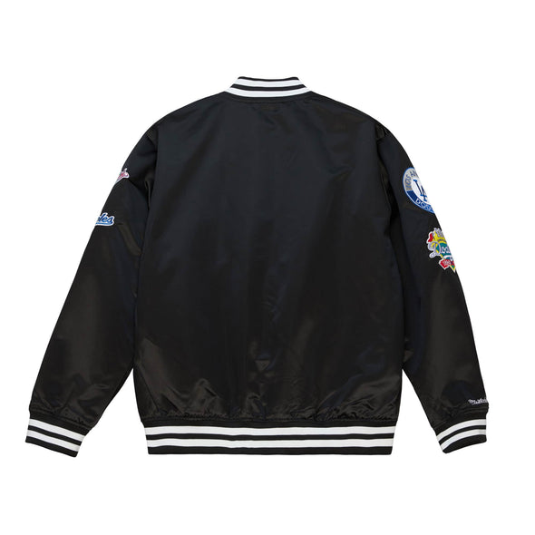 Mitchell & Ness Los Angeles Dodgers City Collection Lightweight Black Satin Jacket