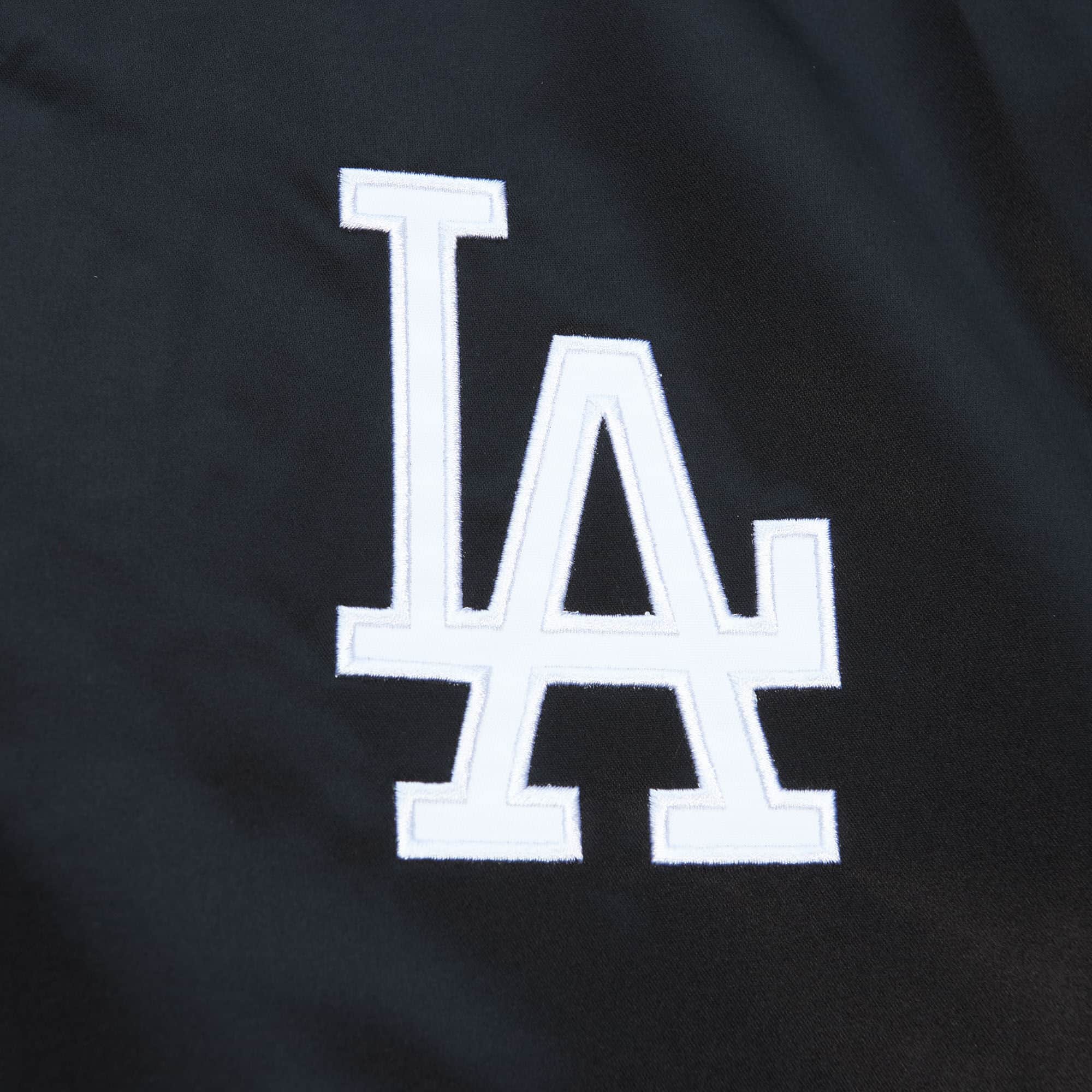 Mitchell &amp; Ness Los Angeles Dodgers City Collection Lightweight Black Satin Jacket