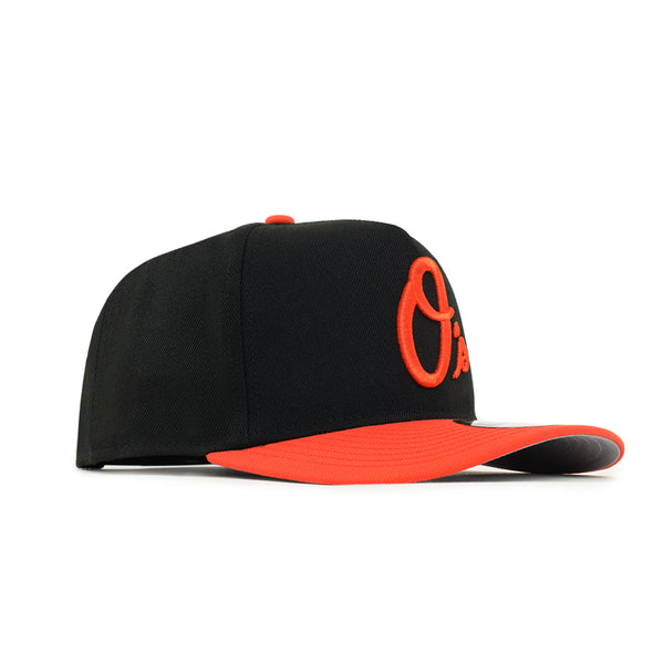 Baltimore Orioles Black 9Fifty A-Frame Snapback