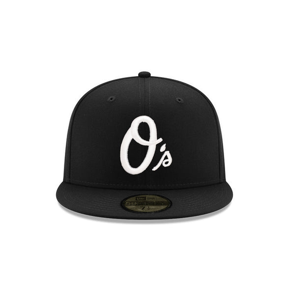 Baltimore Orioles Black on White 59Fifty Fitted