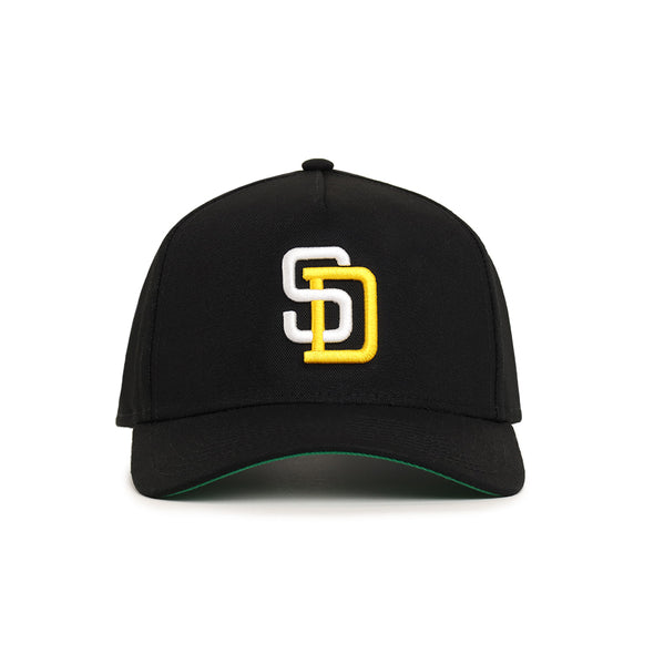 San Diego Padres Black 50th Anniversary SP 9Forty A-Frame Snapback