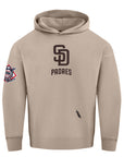 Pro Standard San Diego Padres Playback Drop Shoulder Taupe Hoody
