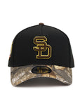 San Diego Padres Black Real Tree 40th Anniversary SP 9Forty A-Frame Snapback