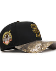 San Diego Padres Black Real Tree 40th Anniversary SP 9Forty A-Frame Snapback